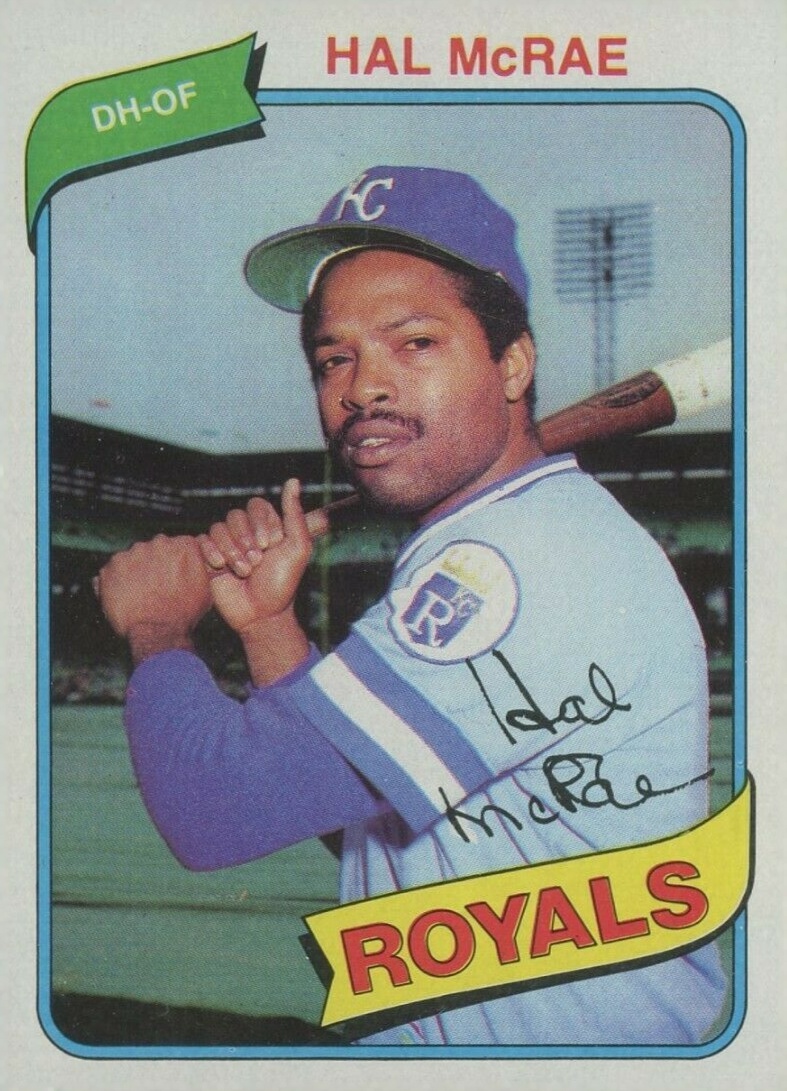 1980 Topps Hal McRae #185 Baseball Card