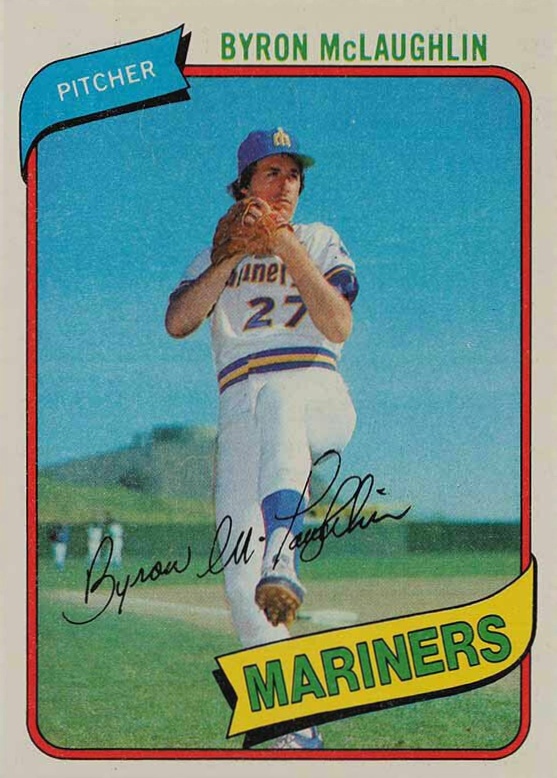 1980 Topps Byron McLaughlin #197 Baseball Card
