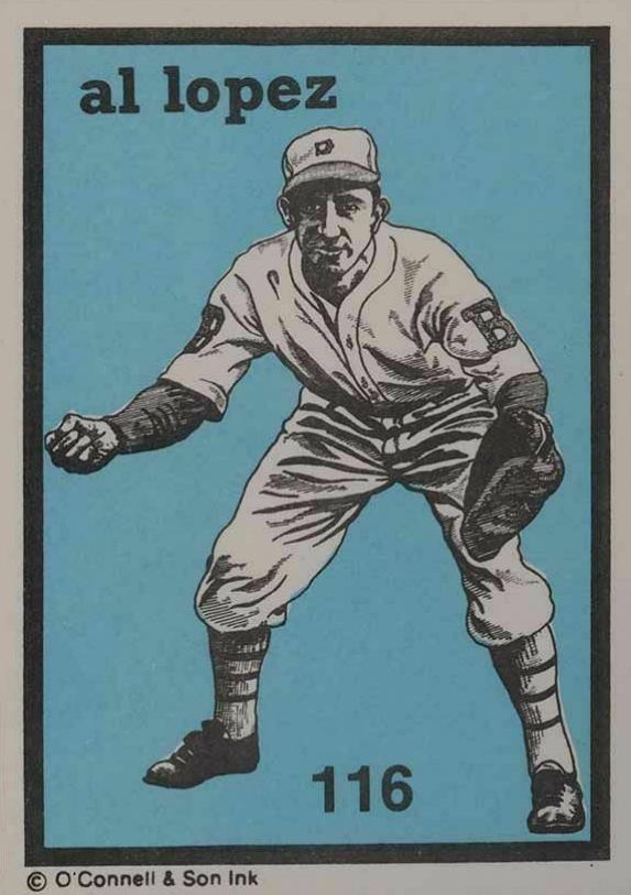 1984 O'Connell & Son Ink Mini Prints Al Lopez #116 Baseball Card