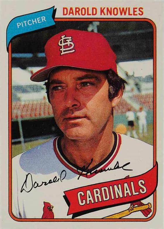 1980 Topps Darold Knowles #286 Baseball Card