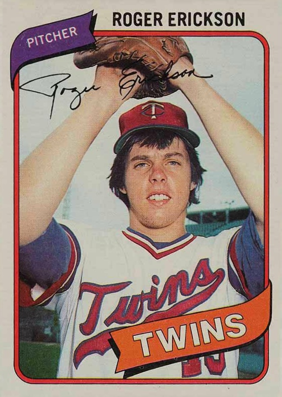 1980 Topps Roger Erickson #256 Baseball Card