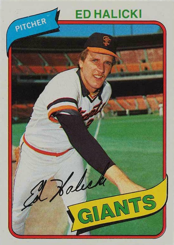 1980 Topps Ed Halicki #217 Baseball Card