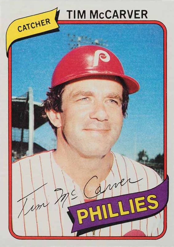 1980 Topps Tim McCarver #178 Baseball Card