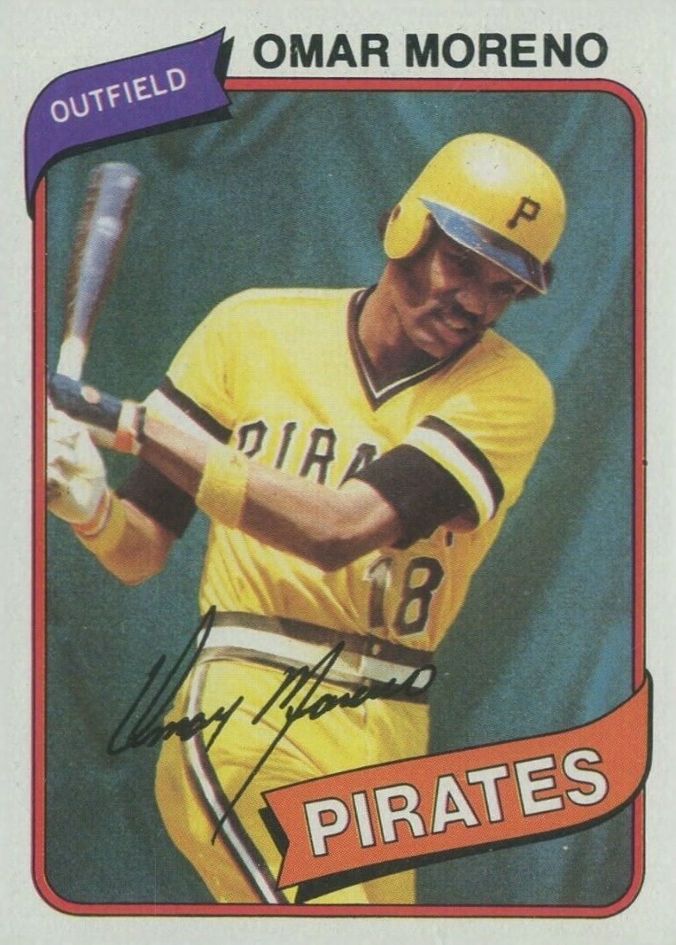 1980 Topps Omar Moreno #165 Baseball Card