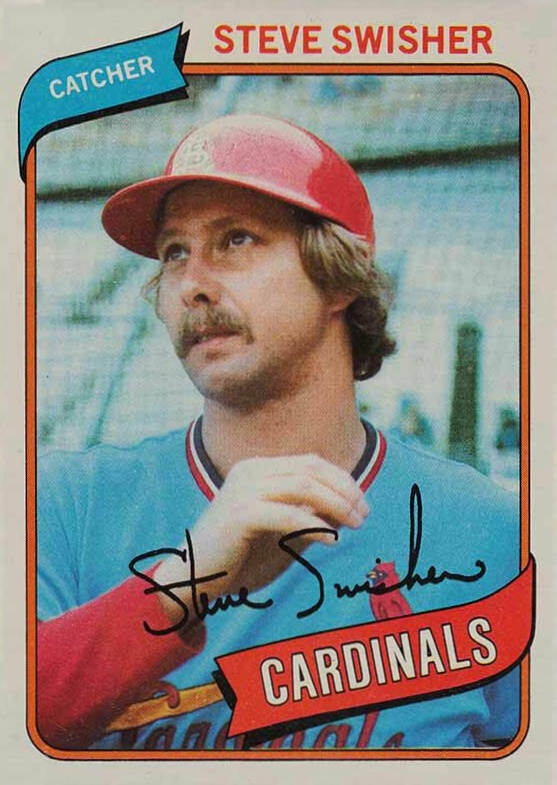 1980 Topps Steve Swisher #163 Baseball Card