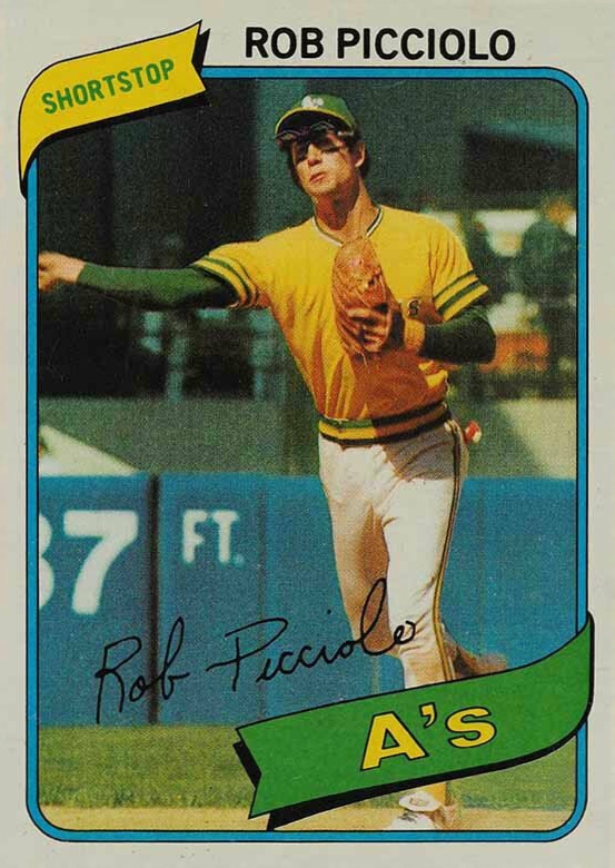 1980 Topps Rob Picciolo #158 Baseball Card