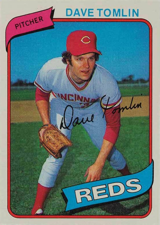 1980 Topps Dave Tomlin #126 Baseball Card