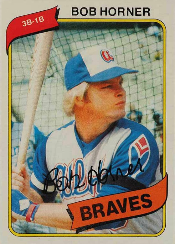 1980 Topps Bob Horner #108 Baseball Card