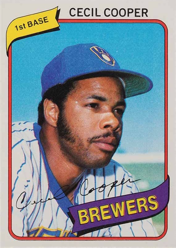 1980 Topps Cecil Cooper #95 Baseball Card