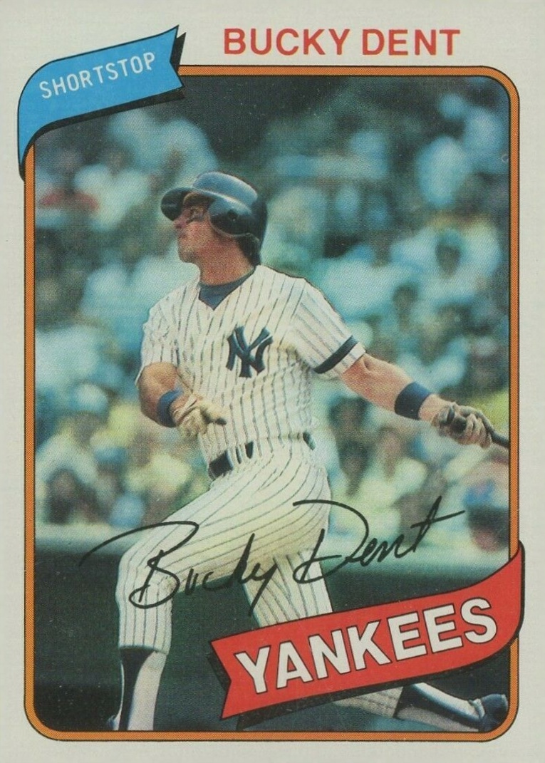 1980 Topps Bucky Dent #60 Baseball Card