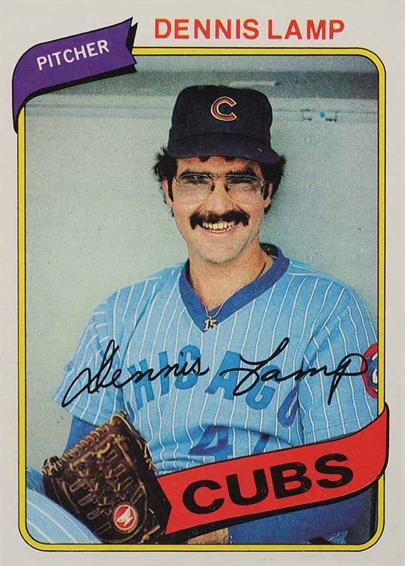 1980 Topps Dennis Lamp #54 Baseball Card