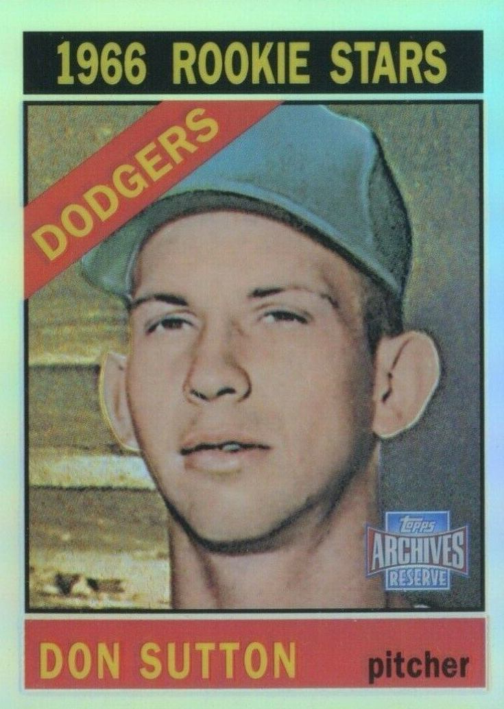 2001 Topps Archives Reserve Don Sutton #78 Baseball Card