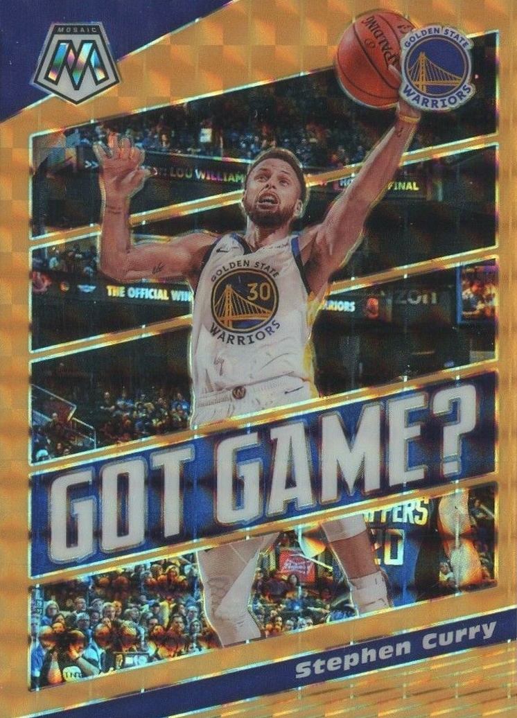 2019 Panini Mosaic Got Game Stephen Curry #9 Basketball Card