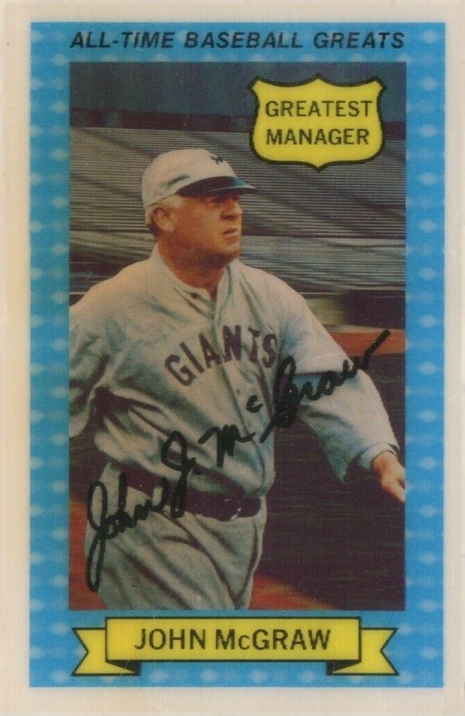 1970 Rold Gold Pretzels John McGraw #3 Baseball Card