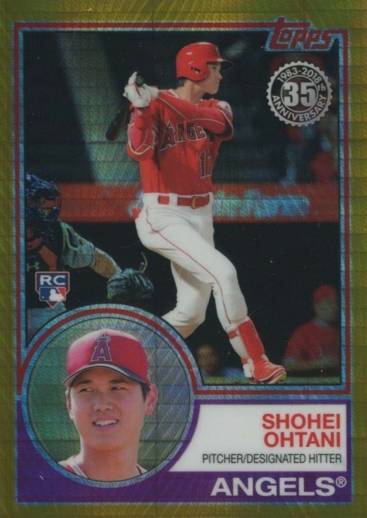 2018 Topps Silver Pack 1983 Chrome Promo Shohei Ohtani #145 Baseball Card