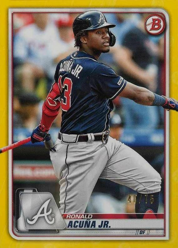 2020 Bowman Ronald Acuna Jr. #27 Baseball Card