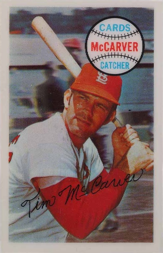 1970 Kellogg's Kelloggs Tim McCarver #34 Baseball Card
