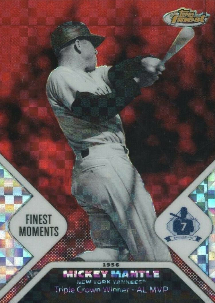 2006 Finest Mantle Finest Moments Mickey Mantle #2 Baseball Card