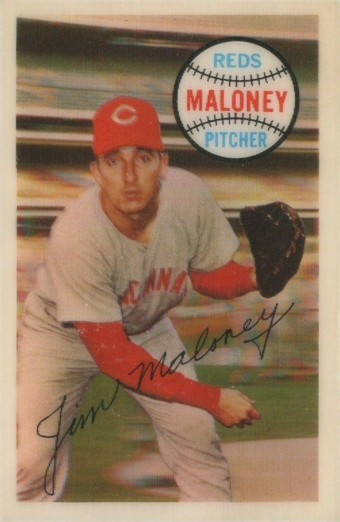 1970 Kellogg's Kelloggs Jim Maloney #10 Baseball Card