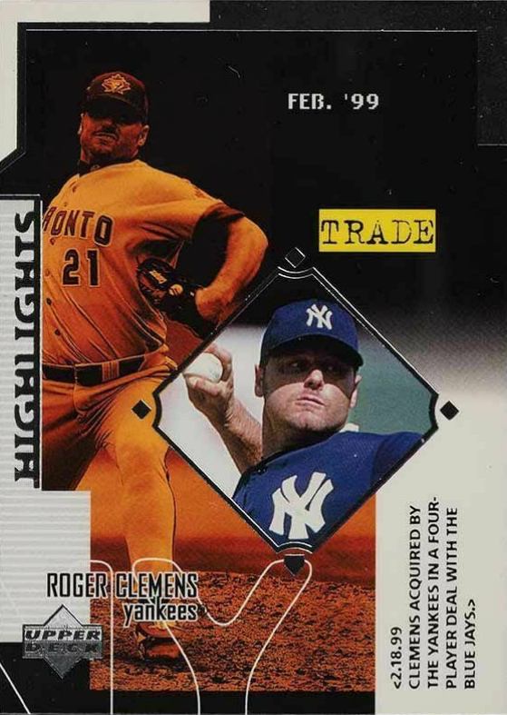 1999 Upper Deck Roger Clemens #532 Baseball Card