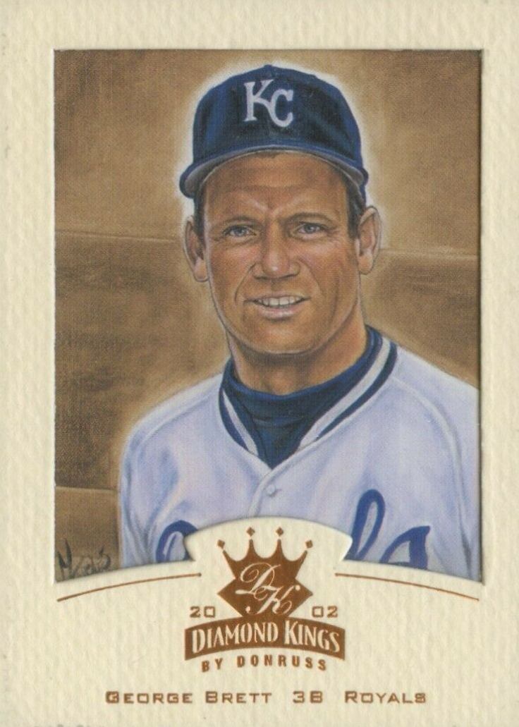 2002 Donruss Diamond Kings George Brett #140 Baseball Card