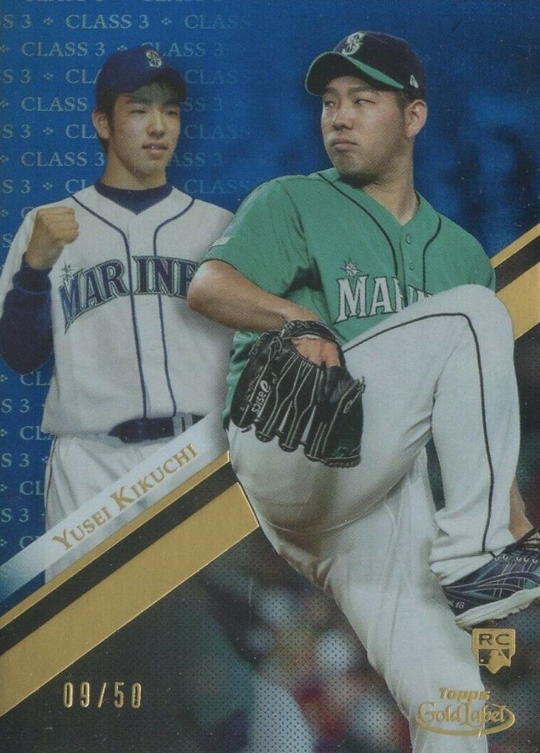 2019 Topps Gold Label Yusei Kikuchi #18 Baseball Card