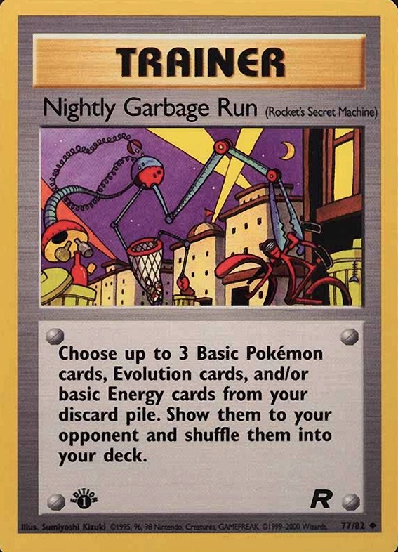 2000 Pokemon Rocket Nightly Garbage Run #77 TCG Card