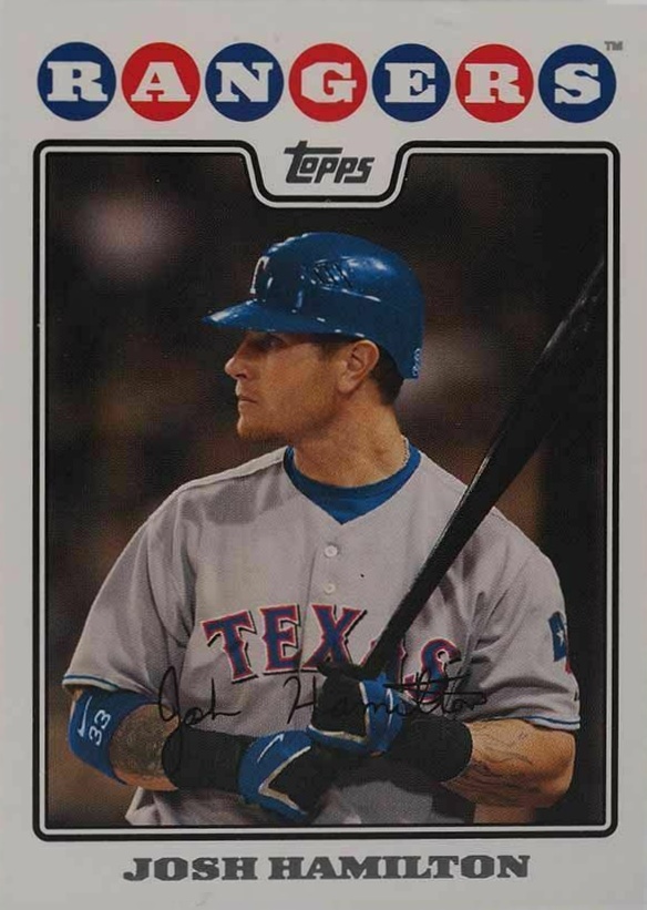2008 Topps Josh Hamilton #439 Baseball Card