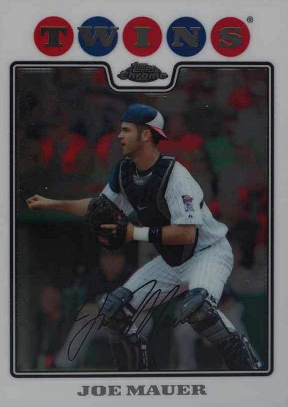 2008 Topps Chrome Joe Mauer #9 Baseball Card