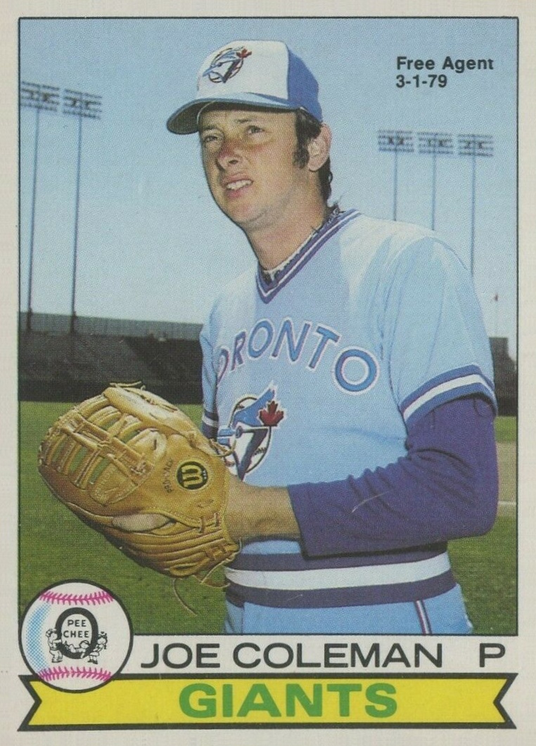 1979 O-Pee-Chee Joe Coleman #166 Baseball Card