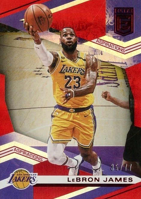2019 Panini Donruss Elite LeBron James #87 Basketball Card