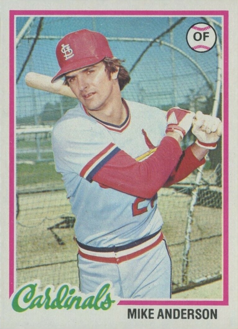 1978 Topps Mike Anderson #714 Baseball Card