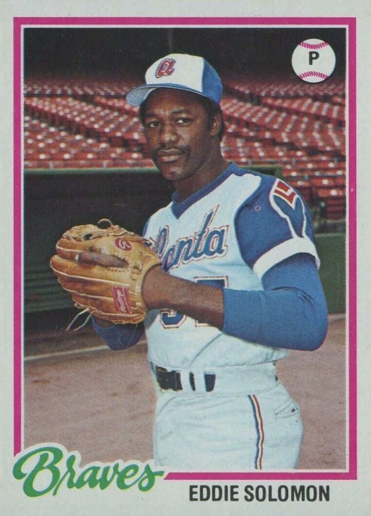 1978 Topps Eddie Solomon #598 Baseball Card