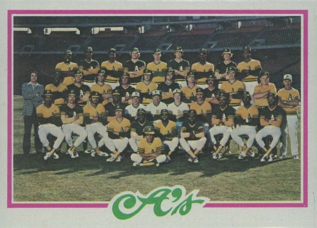 1978 Topps Oakland A's Team #577 Baseball Card