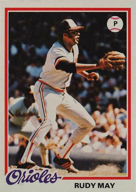 1978 Topps Rudy May #262 Baseball Card