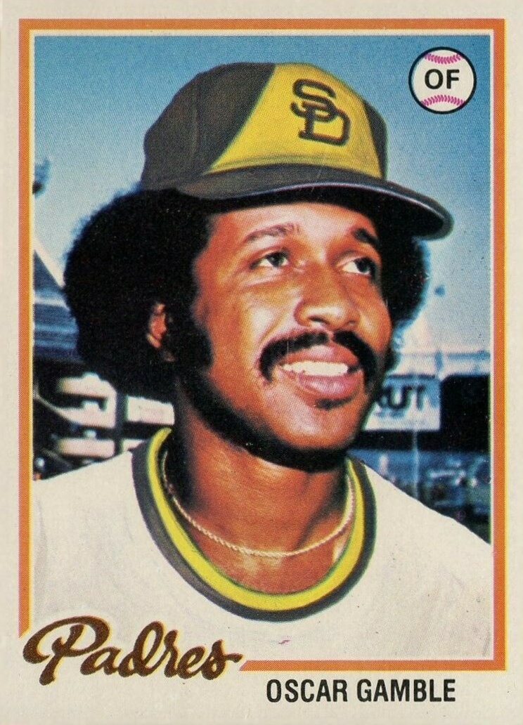 1978 Topps Oscar Gamble #390 Baseball Card