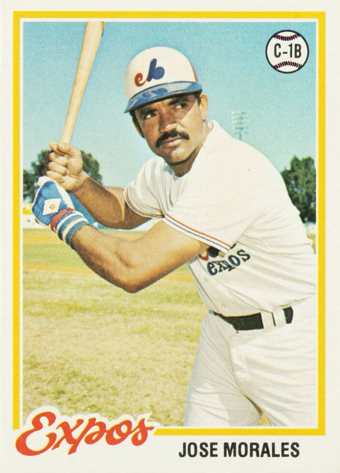1978 Topps Jose Morales #374b Baseball Card