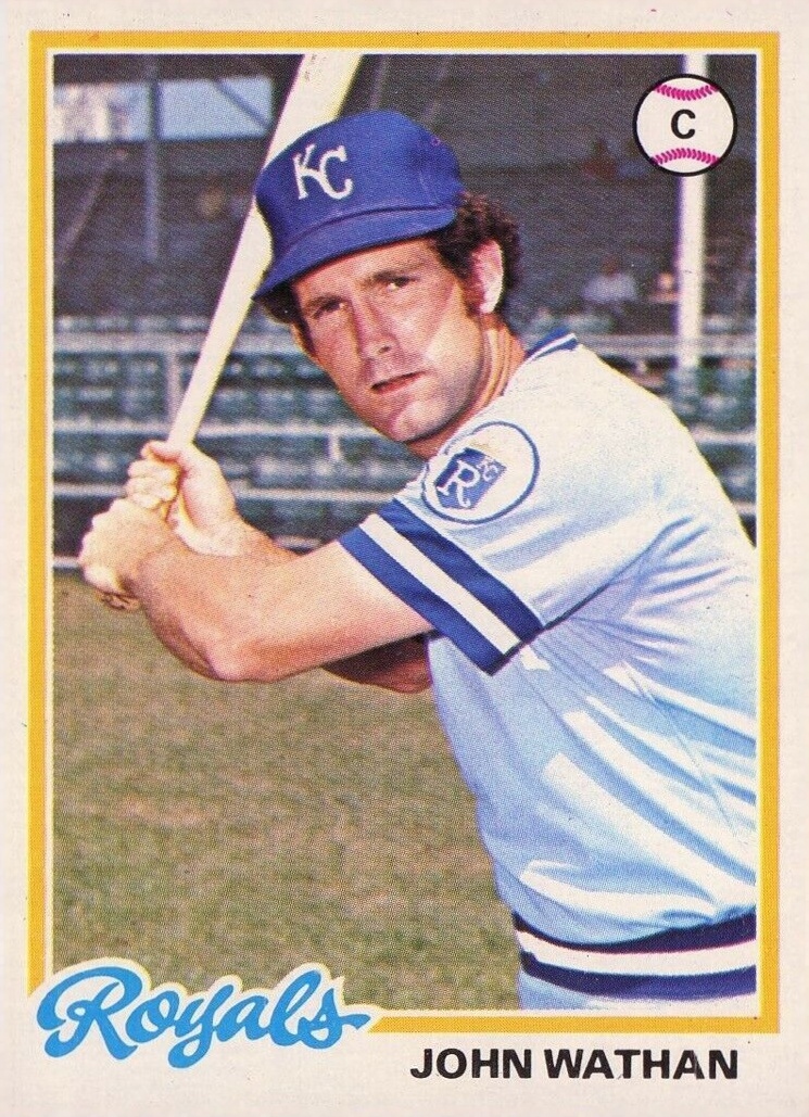 1978 Topps John Wathan #343 Baseball Card