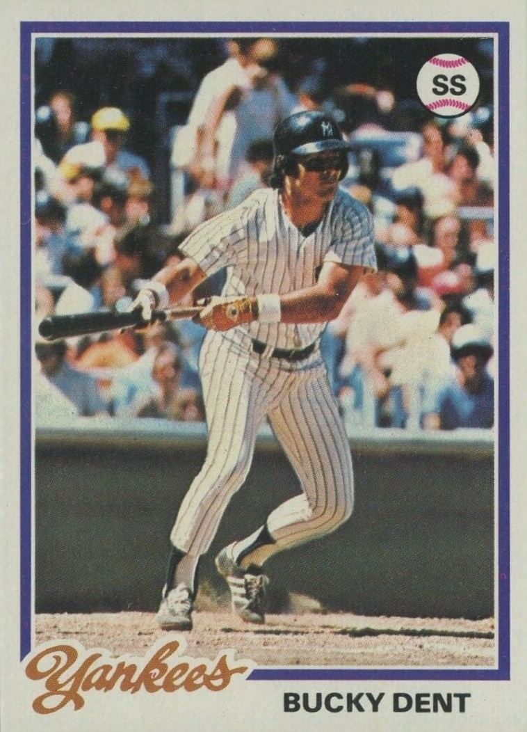 1979 Topps #485 Bucky Dent New York Yankees Signed Auto Baseball Card Nm