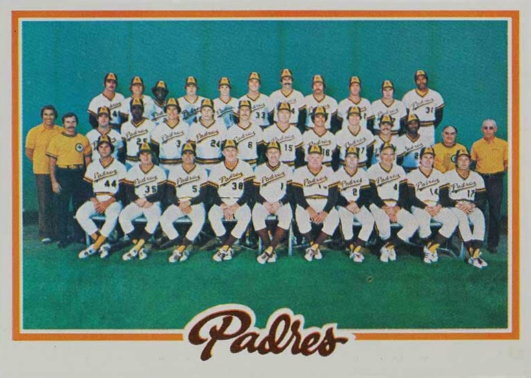 1978 Topps San Diego Padres Team #192 Baseball Card