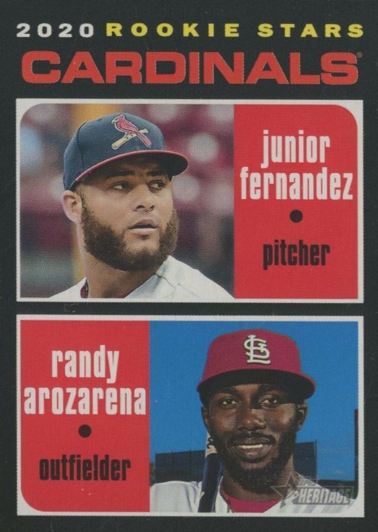2020 Topps Heritage Junior Fernandez/Randy Arozarena #216 Baseball Card