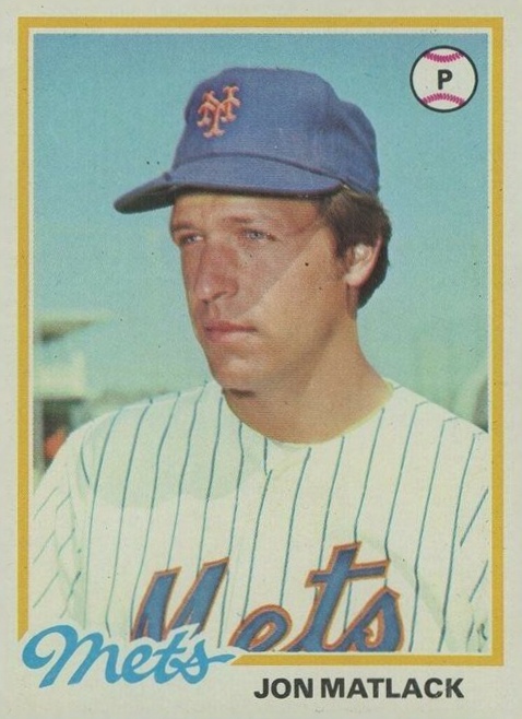 1978 Topps Jon Matlack #25 Baseball Card