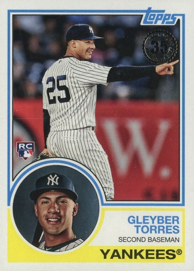 2018 Topps Update 1983 Topps Baseball Gleyber Torres #83-16 Baseball Card