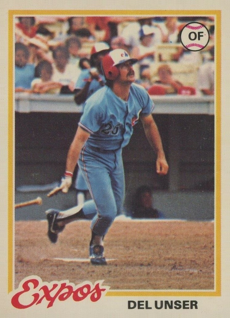 1978 O-Pee-Chee Del Unser #216 Baseball Card