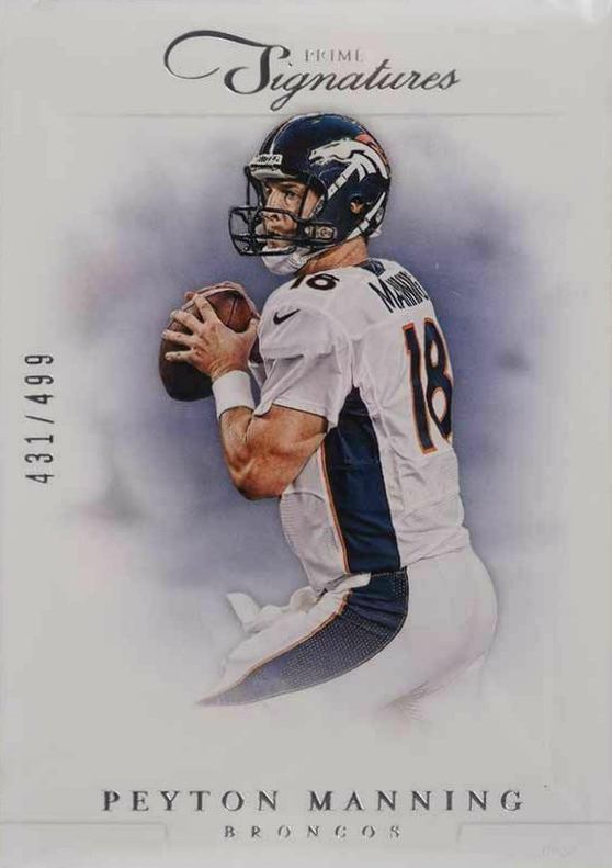 2012 Panini Prime Signatures Peyton Manning #2 Football Card
