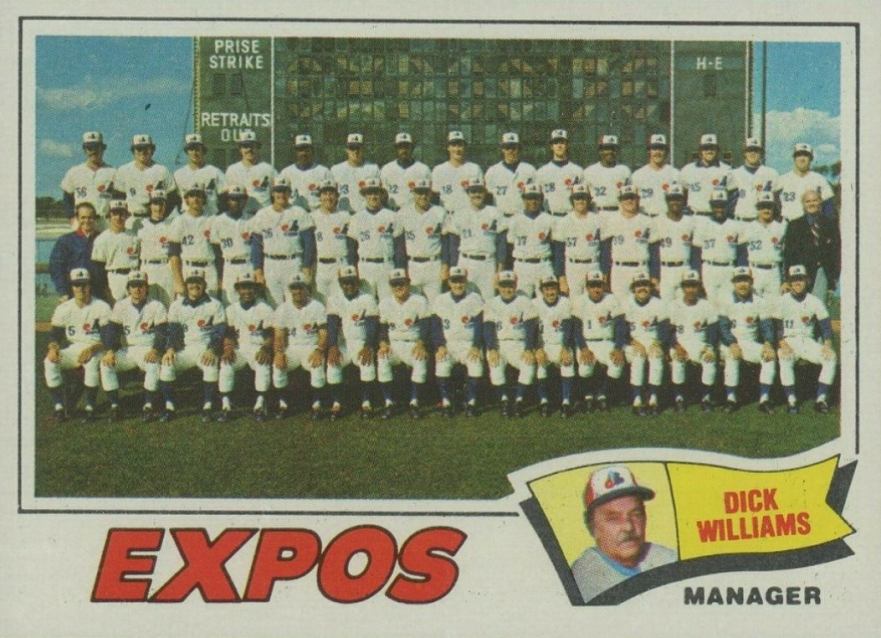 Montreal Expos Baseball Complete Team Sets (Pick from List)