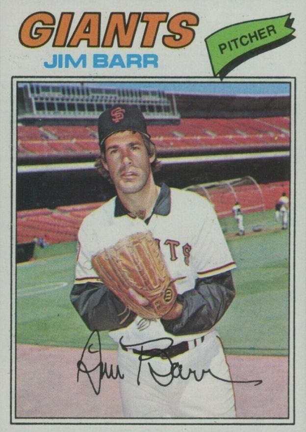 1977 Topps Jim Barr #609 Baseball Card
