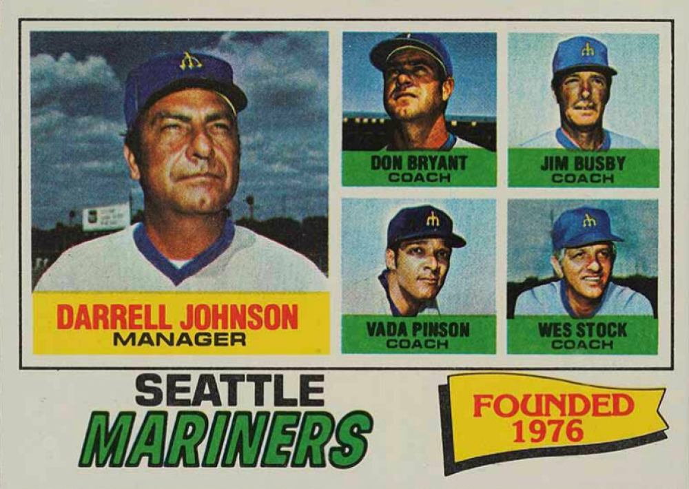 1977 Topps Mariners Manager/ Coaches #597 Baseball Card
