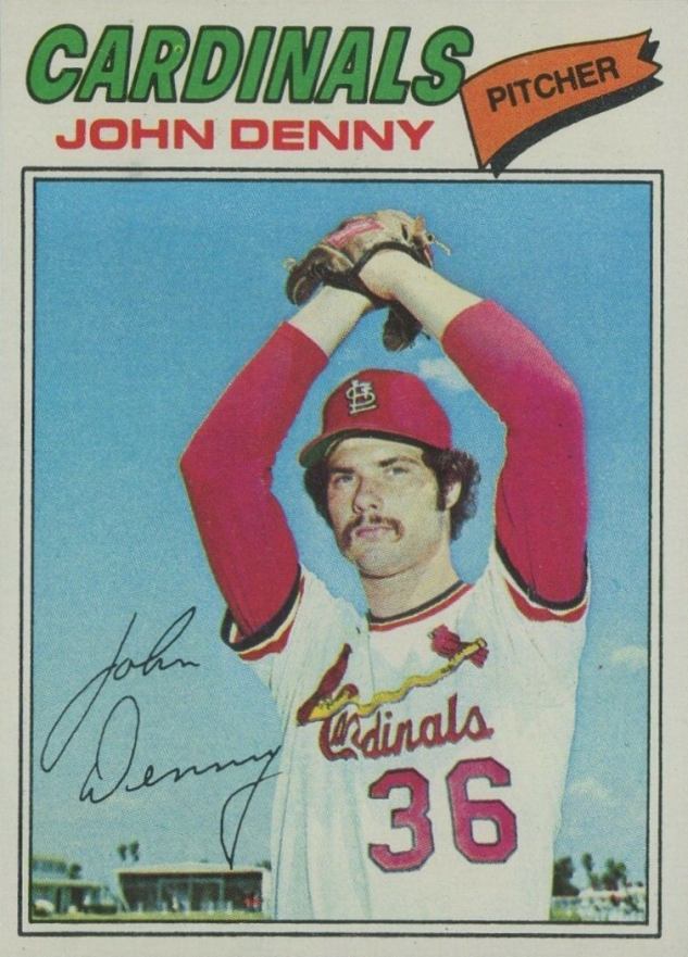 1977 Topps John Denny #541 Baseball Card
