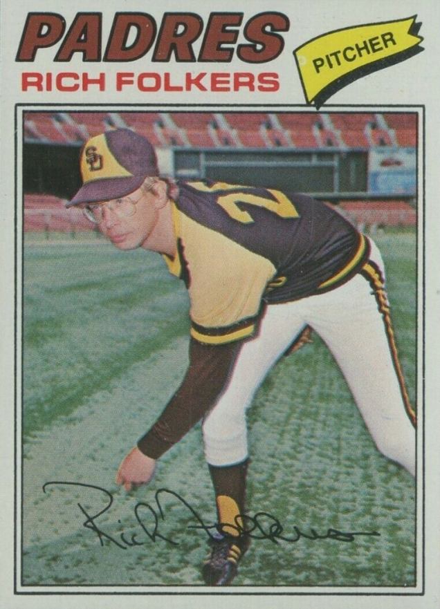 1977 Topps Rich Folkers #372 Baseball Card